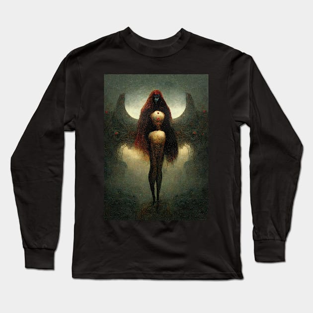 Widow... Long Sleeve T-Shirt by DarkIndigo